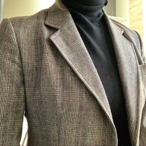 Evan Picone Brown toned Wool Blazer